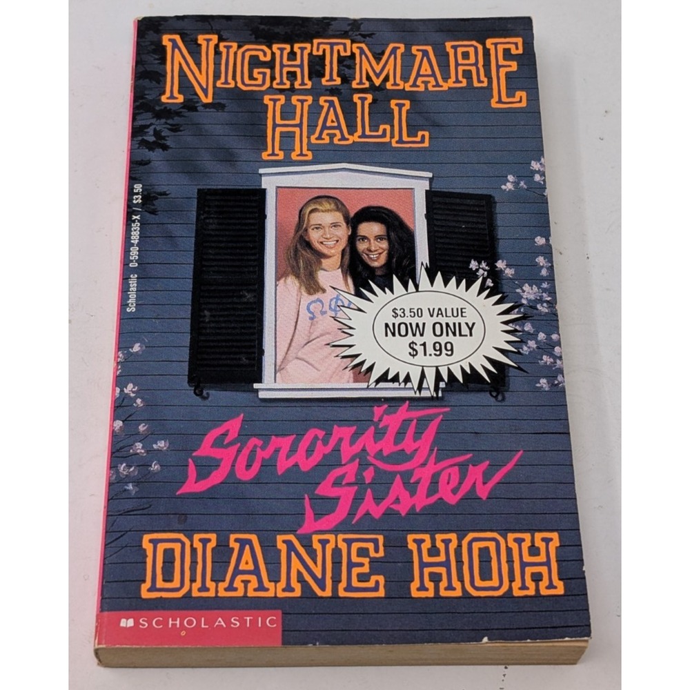 Nightmare Hall Sorority Sister by Diane Hoh Variant Cover Horror Paperback VTG